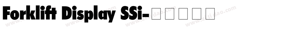 Forklift Display SSi字体转换